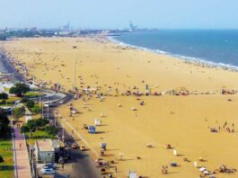 Marina Beach in Chennai