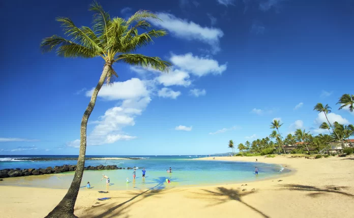 Poipu Beach in Kauai Hawaii Poipu Beach in Kauai Hawaii