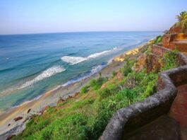 Varkala Beach Kerala varkala beach in thiruvananthapuram