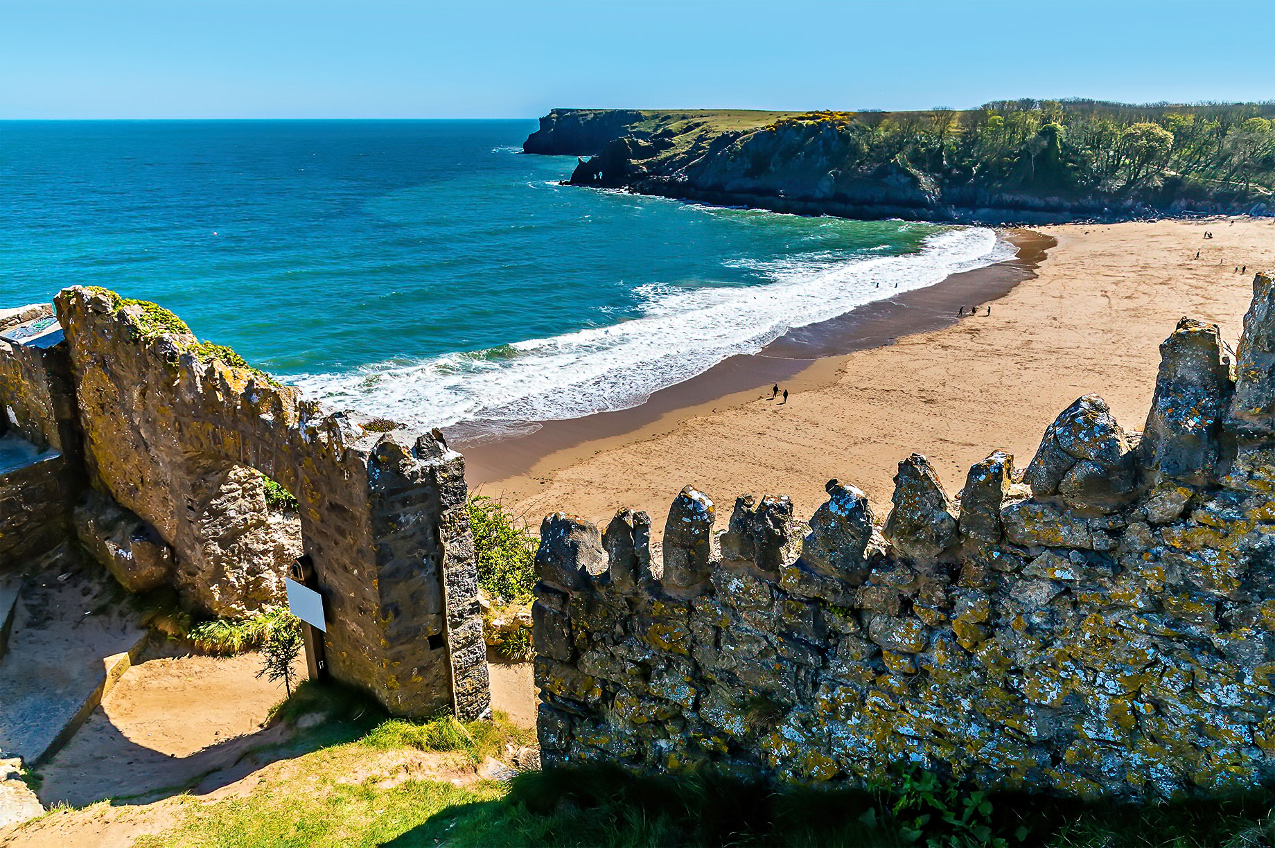 Barafundle Bay Beach by CB