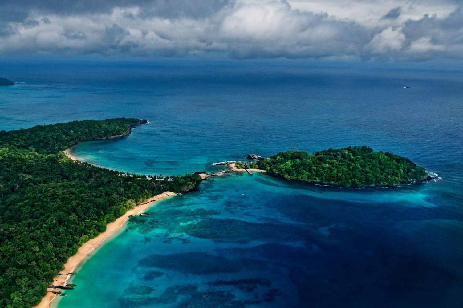 Bom Bom Island in Africa by CB