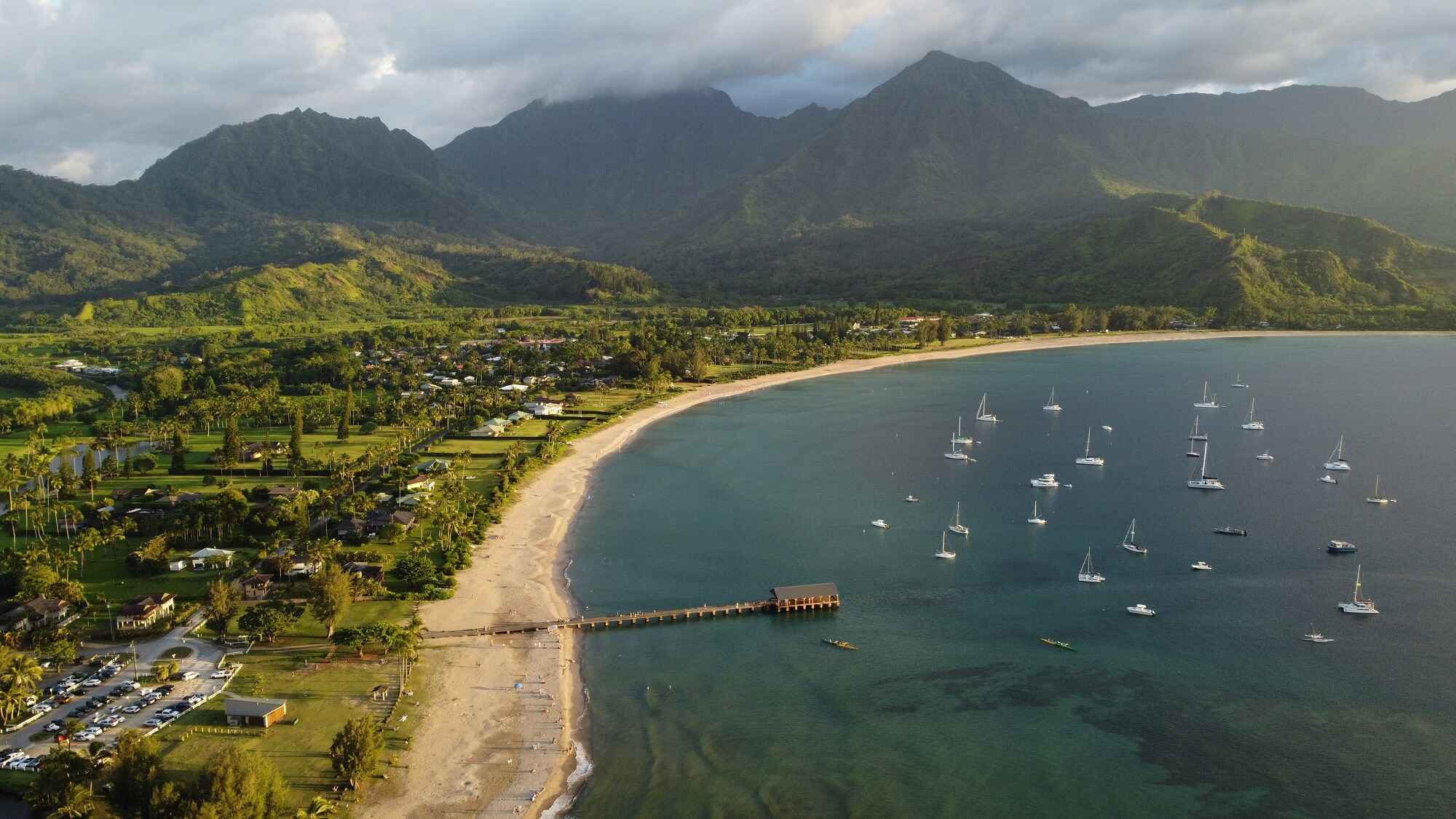 Hanalei Bay in Hawai by CB