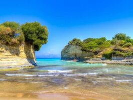 Canal d'Amour in Corfu