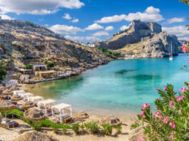 St. Paul's Bay Beach in Rhodes Island
