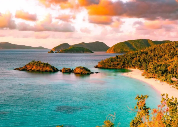 Trunk Bay Beach in the Virgin Island Trunk Bay Beach in the Virgin Island