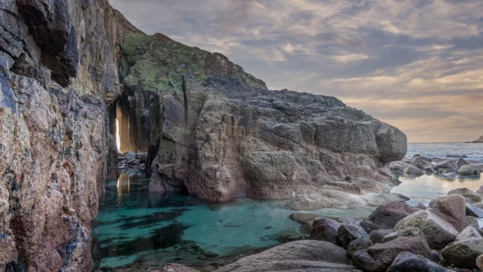 Nanjizal Beach in Cornwall